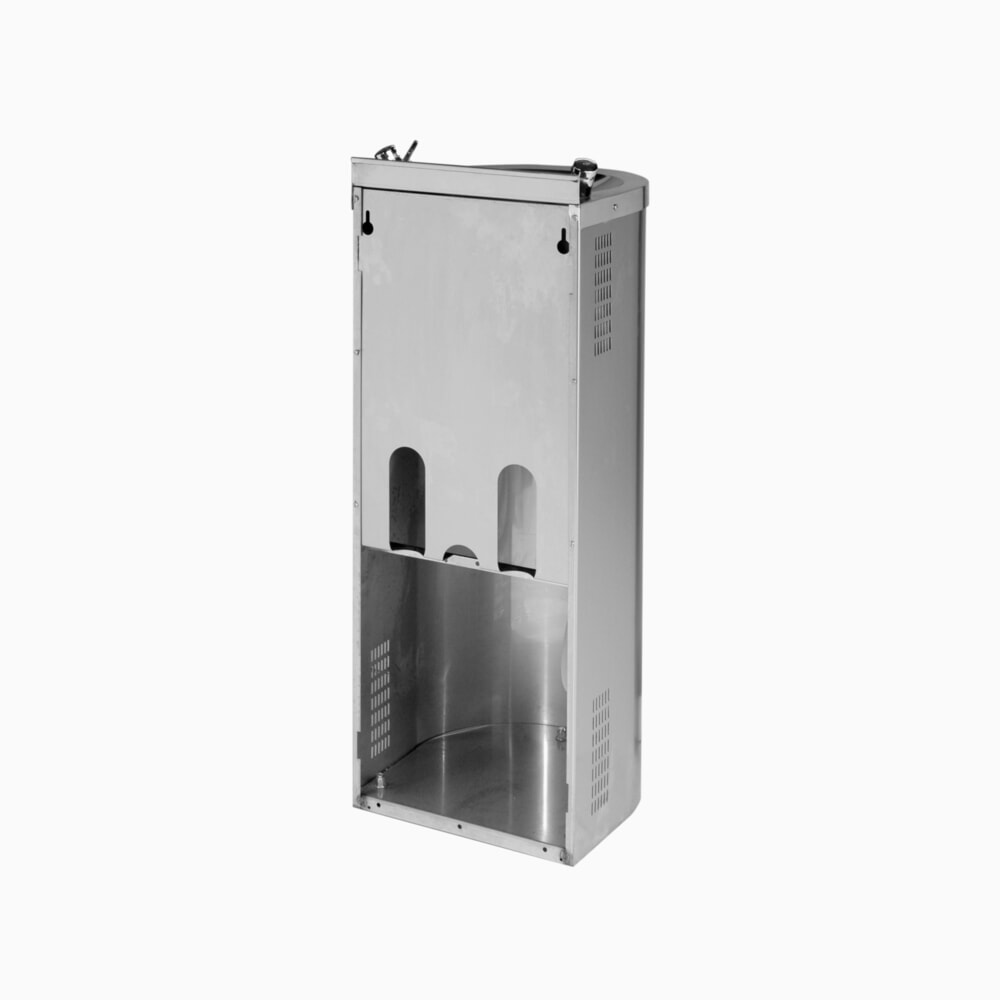 N° de l'image du produit 3 : Fontaine Air-Wolf demi-colonne en acier inoxydable V2A brossé