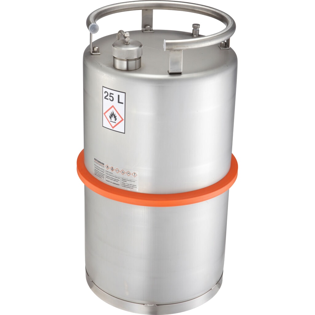 Fût debout en acier inoxydable, 25 litres Illustration du produit: Fût debout en acier inoxydable, 25 litres