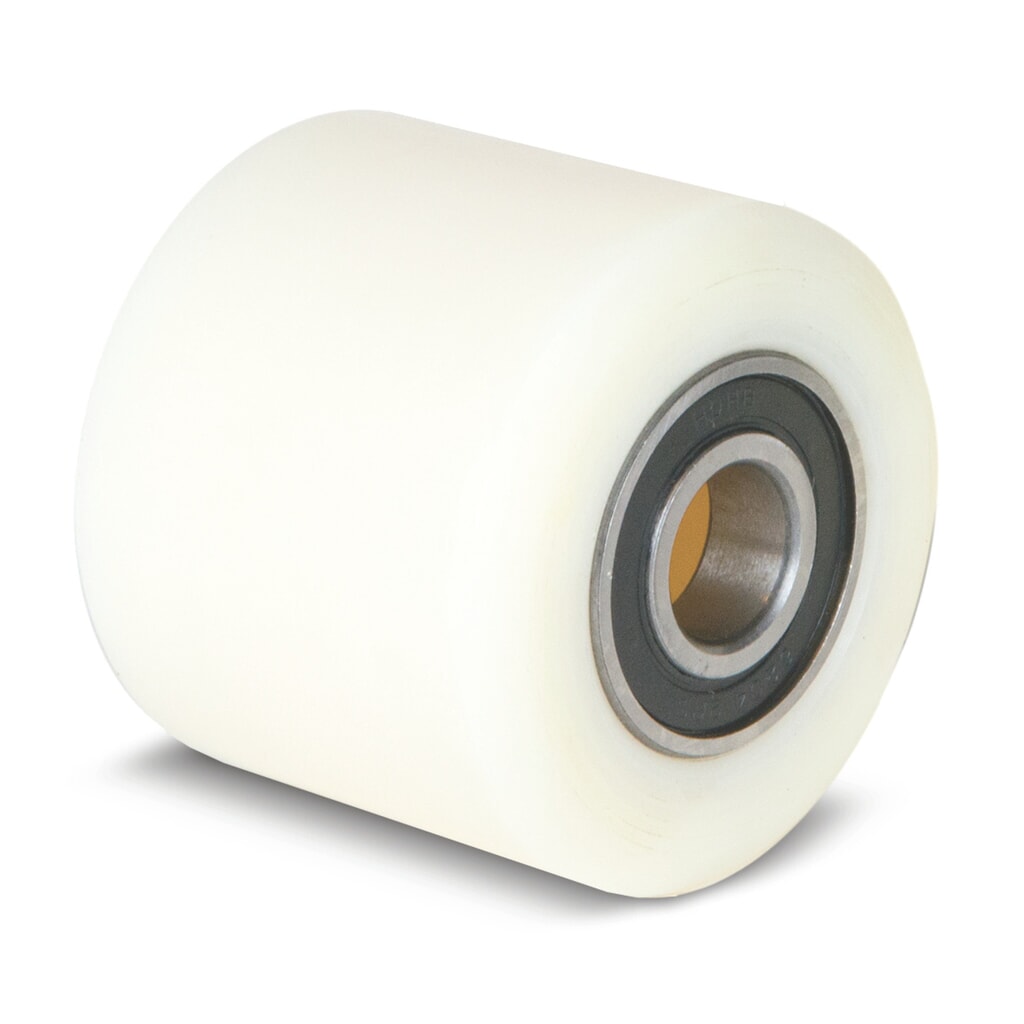 Galet de fourche Ameise® type SLT/HLTN, simple, nylon, Ø x largeur 75 x 50 mm Illustration du produit: Galet de fourche Ameise® type SLT/HLTN, simple, nylon, Ø x largeur 75 x 50 mm