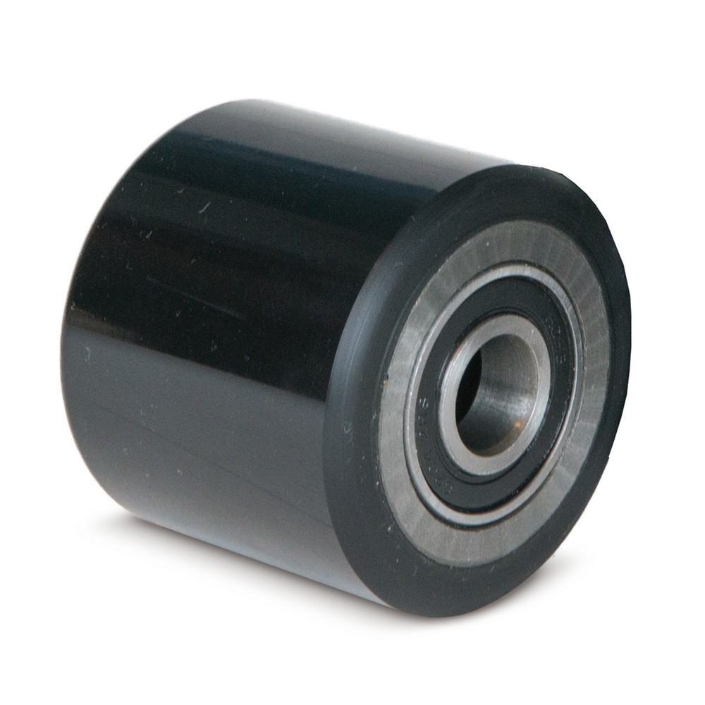 Illustration du produit: Galet de fourche pour chariot élévateur hydraulique Ameise® type FC1016, simple, PU, Ø x l 80 x 55 mm, noir