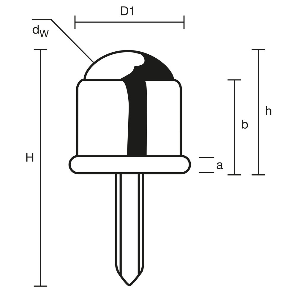N° de l'image du produit 3 : Galet sphérique avec barre filetée, acier, Ø 16 mm, capacité de charge 12 kg