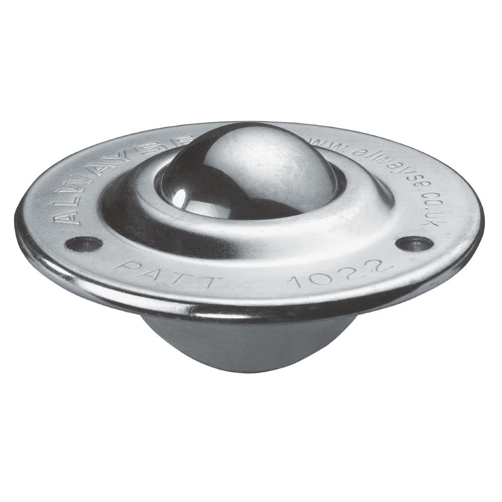N° de l'image du produit 2 : Galet sphérique avec orifice de montage, acier, Ø 19 mm, capacité de charge 25 kg
