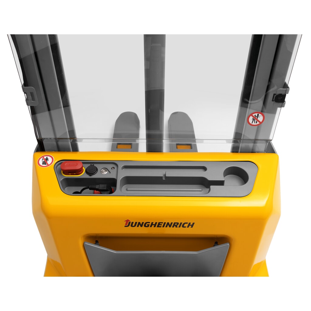 Gerbeur électrique Jungheinrich AMC 12, mât télescopique double, hauteur de levée 2 600 mm, capacité de charge 1 200 kg N° de l'image du produit 8 : Gerbeur électrique Jungheinrich AMC 12, mât télescopique double, hauteur de levée 2 600 mm, capacité de charge 1 200 kg