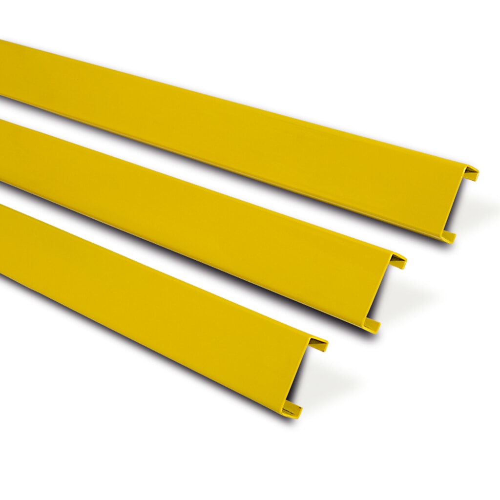 Glissière de protection à profilé en C, pour l’extérieur, galvanisé + recouvert de plastique, longueur 1 500 mm Illustration du produit: Glissière de protection à profilé en C, pour l’extérieur, galvanisé + recouvert de plastique, longueur 1 500 mm