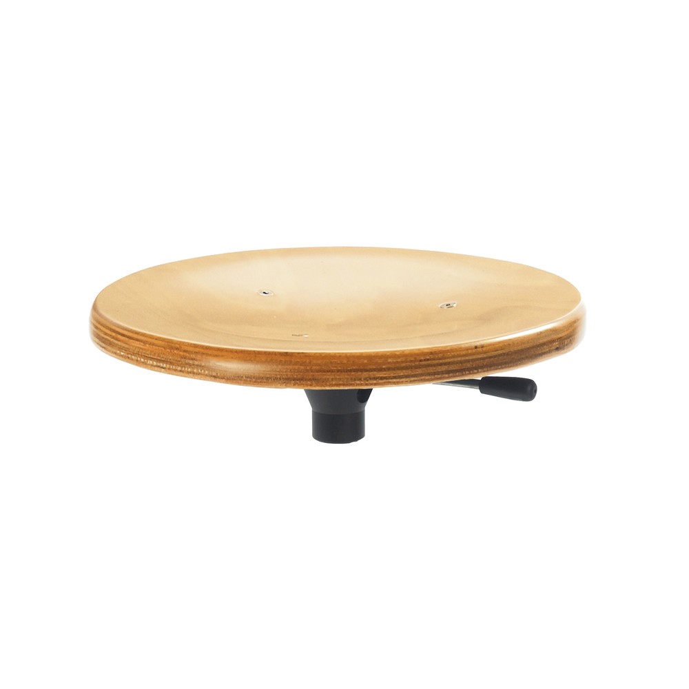 N° de l'image du produit 2 : Global Stole A/S Tabouret, assise en bois, Ø 350 mm, hauteur d’assise comprise entre 290 et 360 mm, base plastique, rouge