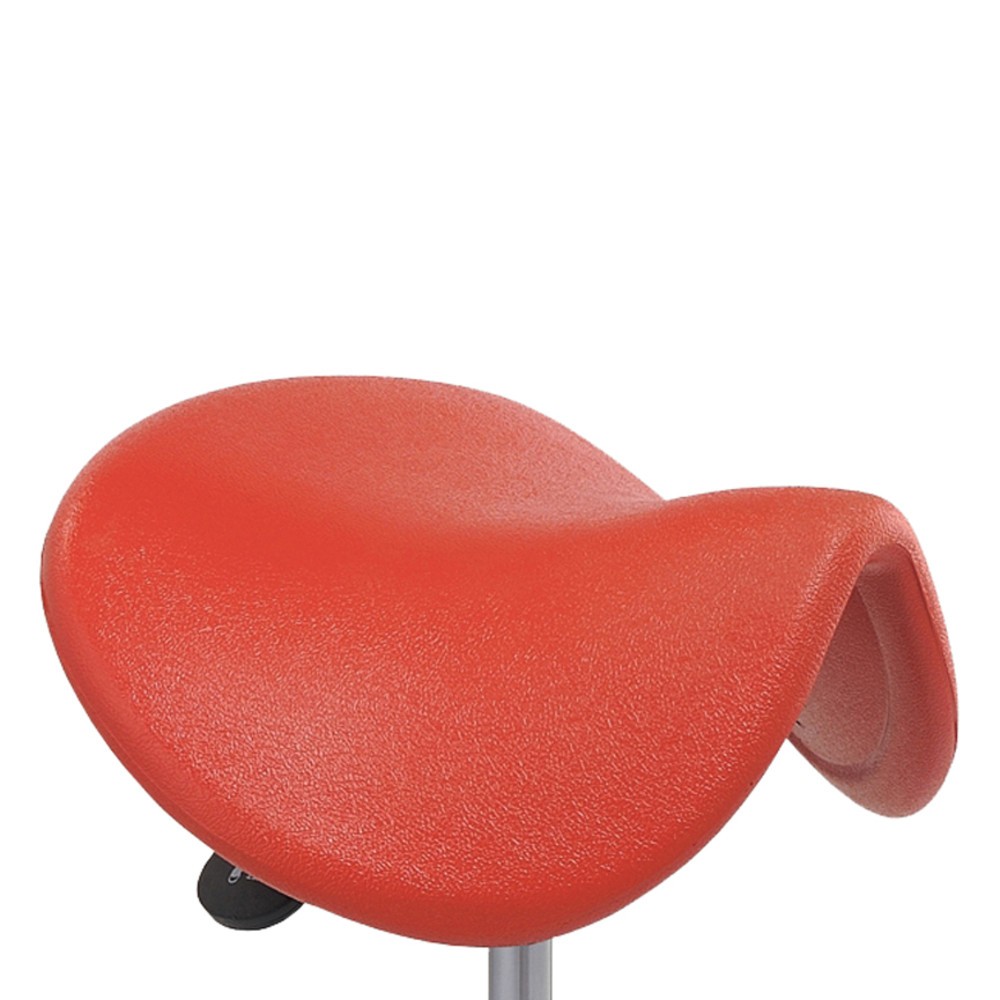 N° de l'image du produit 3 : Global Stole A/S Tabouret Ergonomic, assise selle en PU, hauteur d’assise comprise entre 480 et 550 mm, roulettes, noir