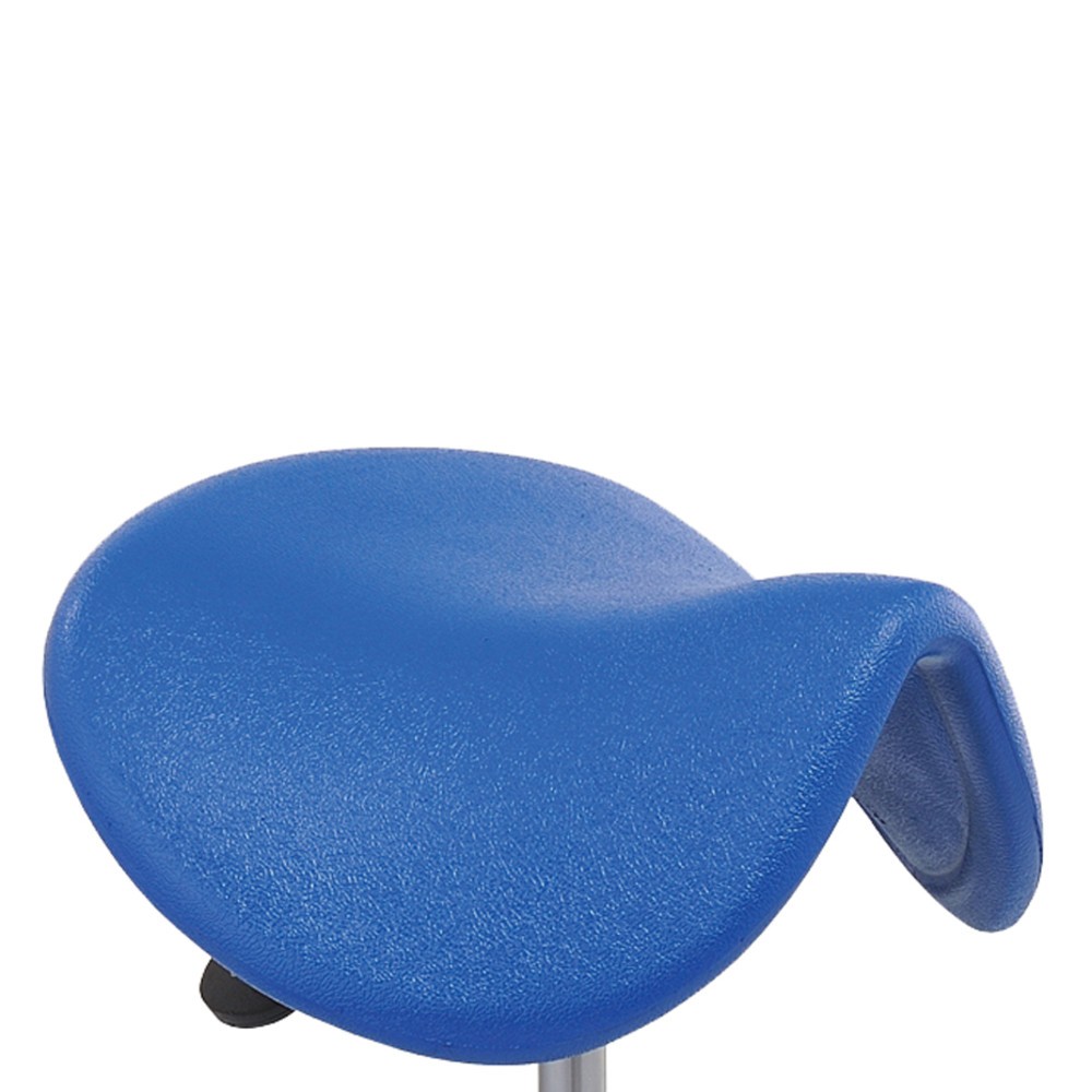 N° de l'image du produit 4 : Global Stole A/S Tabouret Ergonomic, assise selle en PU, hauteur d’assise comprise entre 480 et 550 mm, roulettes, noir
