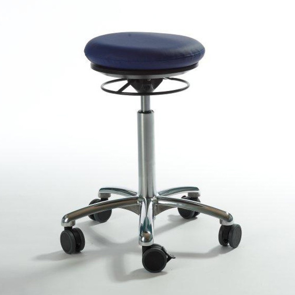 Illustration du produit: Global Stole A/S Tabouret Pilates, assise en similicuir, hauteur d’assise comprise entre 540 et 730 mm, bleu