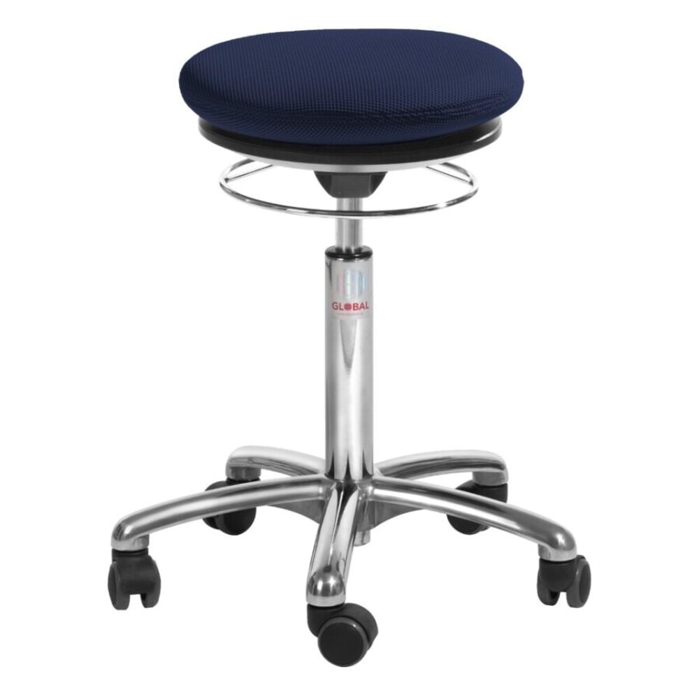 N° de l'image du produit 1 : Global Stole A/S Tabouret Pilates, tissu 3D, hauteur d’assise comprise entre 540 et 730 mm, bleu