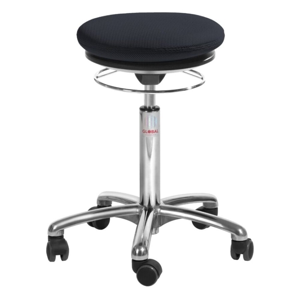 N° de l'image du produit 1 : Global Stole A/S Tabouret Pilates, tissu 3D, hauteur d’assise comprise entre 540 et 730 mm, noir