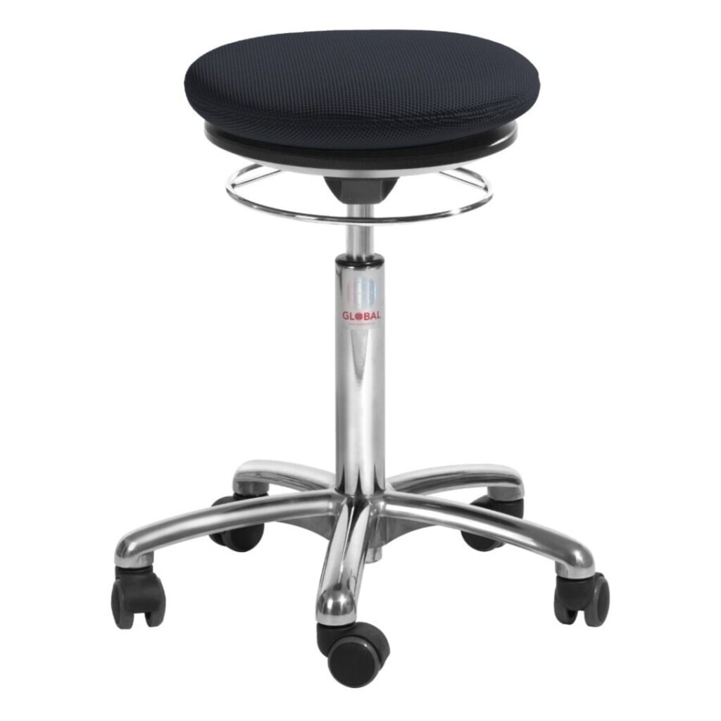 Illustration du produit: Global Stole A/S Tabouret Pilates, tissu 3D, hauteur d’assise comprise entre 540 et 730 mm, noir