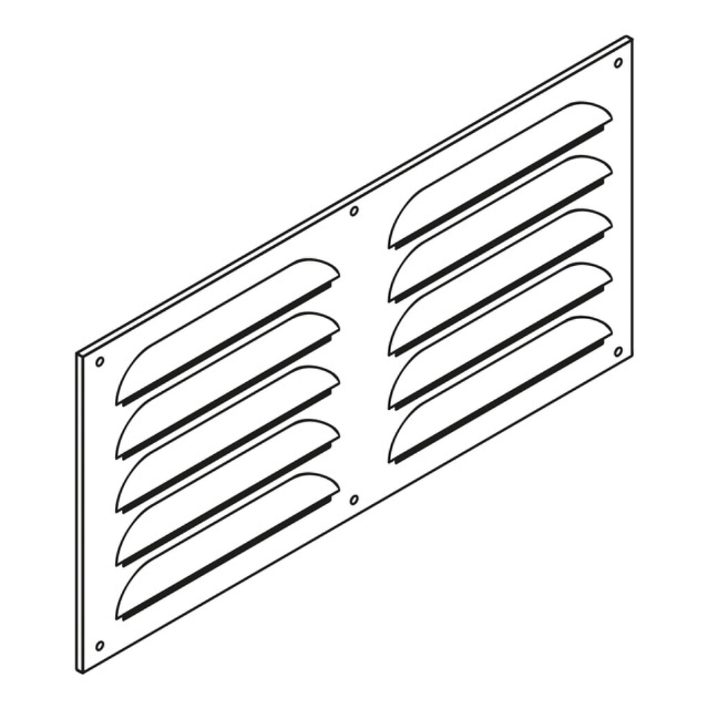 N° de l'image du produit 2 : Grille d'aération 500 x 500 mm, pour conteneur de matériel isolé, verrouillable