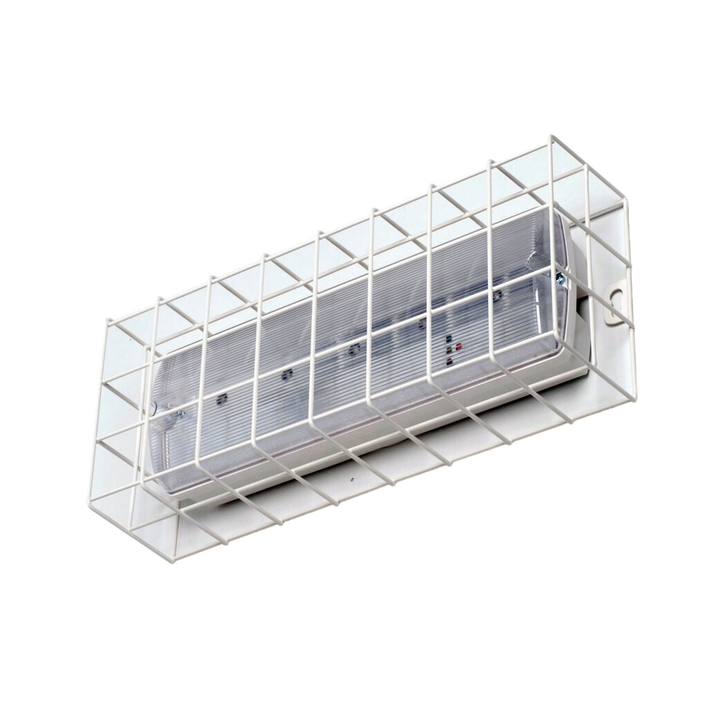 Illustration du produit: Grille de protection pour éclairage de secours B-Safety, H x l x P 200 x 435 x 140 mm