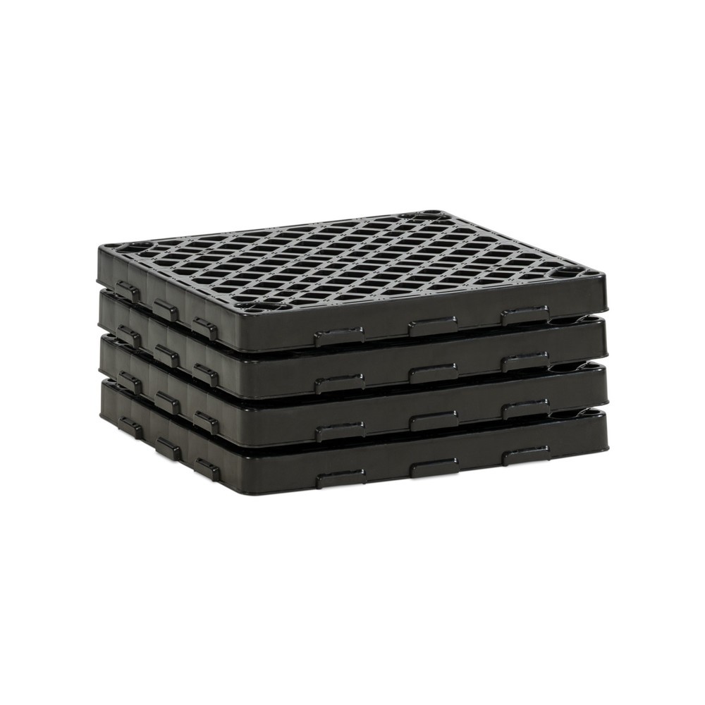 Illustration du produit: Grille en PE pour bac collecteur pour palettes CEMO 220/4, 400/4, 600 x 600 mm (4x)