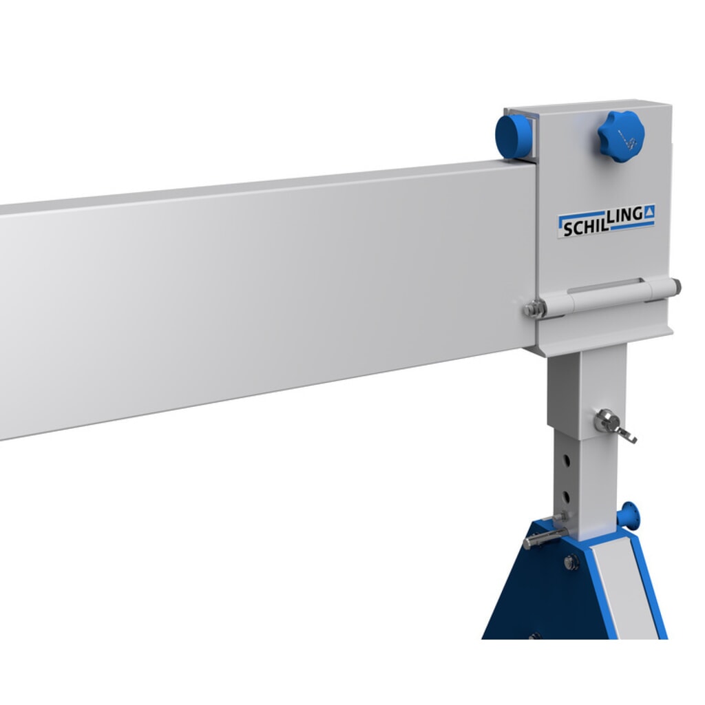 Grue portique SCHILLING.avec poutre sectionnable, point d’accrochage 1 249-2 349 mm, capacité de charge 500 kg N° de l'image du produit 4 : Grue portique SCHILLING.avec poutre sectionnable, point d’accrochage 1 249-2 349 mm, capacité de charge 500 kg
