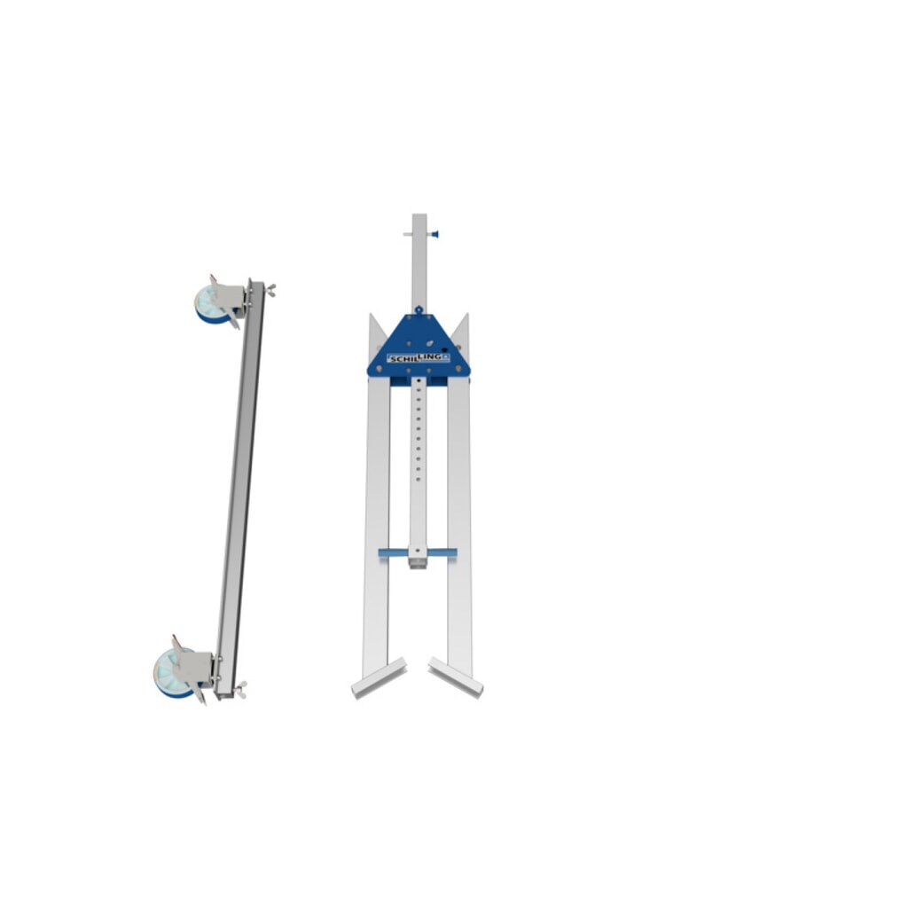Grue portique SCHILLING.avec poutre sectionnable, mobile, hauteur totale 2 560 mm max., capacité de charge 500 kg N° de l'image du produit 5 : Grue portique SCHILLING.avec poutre sectionnable, mobile, hauteur totale 2 560 mm max., capacité de charge 500 kg