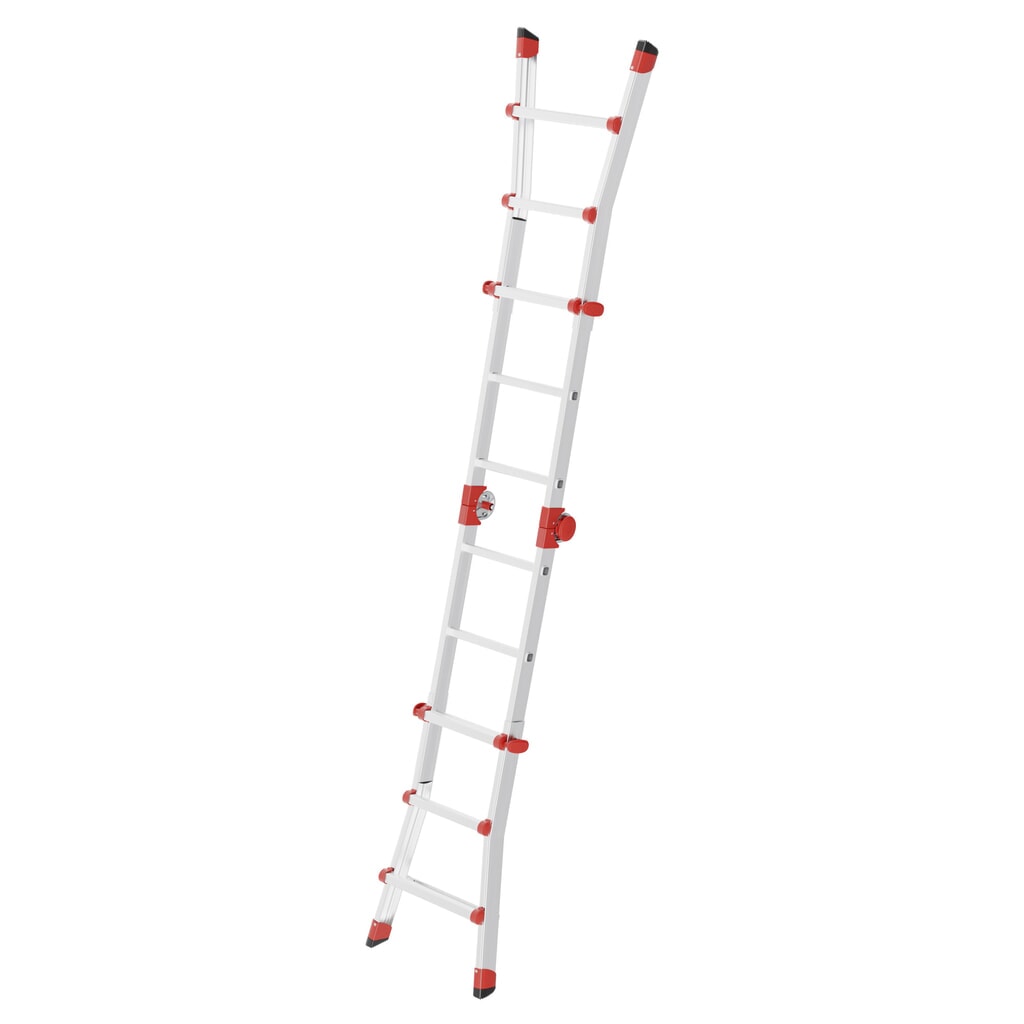 Hailo M80, échelle multifonctions en aluminium, 4x3 échelons N° de l'image du produit 2 : Hailo M80, échelle multifonctions en aluminium, 4x3 échelons