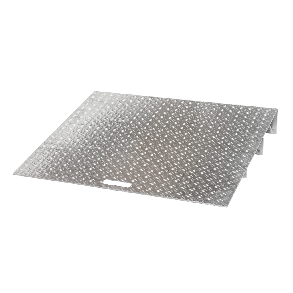 Hayon à cale en aluminium, capacité de charge de 300 kg, différence de hauteur possible de 10 à 70 mm Illustration du produit: Hayon à cale en aluminium, capacité de charge de 300 kg, différence de hauteur possible de 10 à 70 mm
