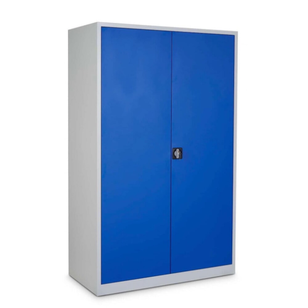 Illustration du produit: HEMMDAL Armoire en acier HS-XBT, 5 HC, HxlxP 1 950 x 1 200 x 500 mm, tablettes revêtues par poudrage, gris clair / bleu gentiane