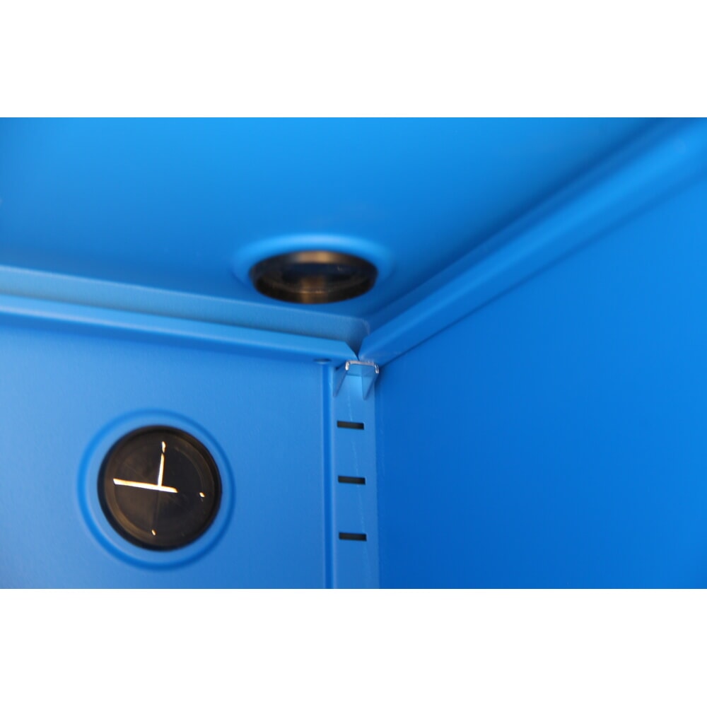 N° de l'image du produit 3 : HEMMDAL Armoire informatique mobile HCS-1, HxlxP 1 750 x 650 x 550 mm, bleu gentiane