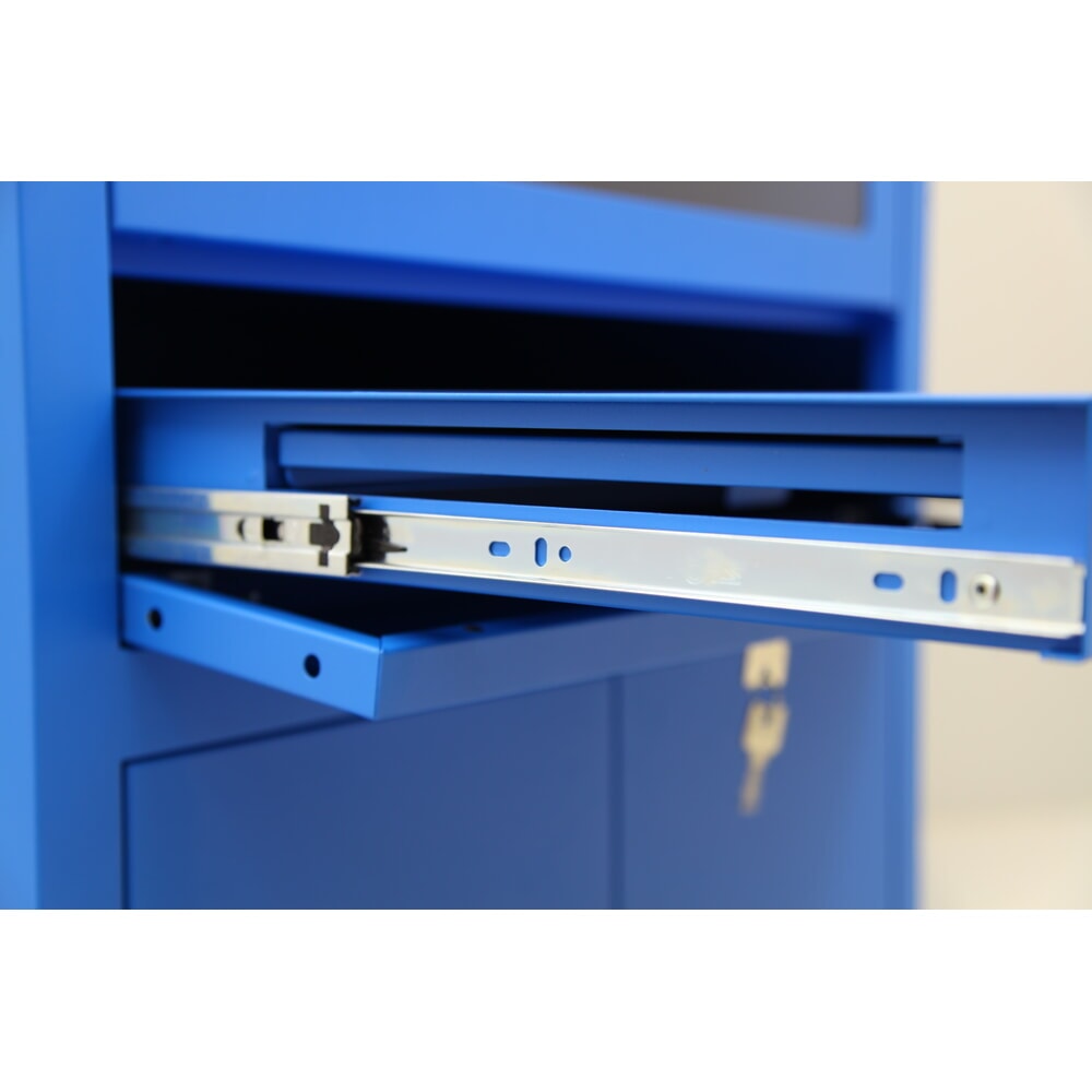N° de l'image du produit 4 : HEMMDAL Armoire informatique mobile HCS-1, HxlxP 1 750 x 650 x 550 mm, bleu gentiane