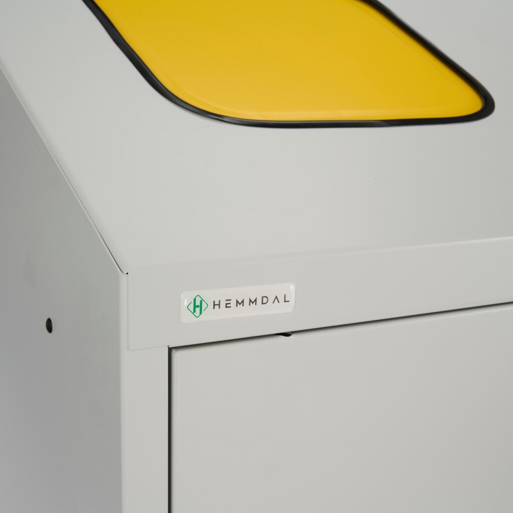 HEMMDAL Collecteur de déchets de recyclage Trio, avec 3 conteneurs intérieurs, 120 litres chacun N° de l'image du produit 8 : HEMMDAL Collecteur de déchets de recyclage Trio, avec 3 conteneurs intérieurs, 120 litres chacun