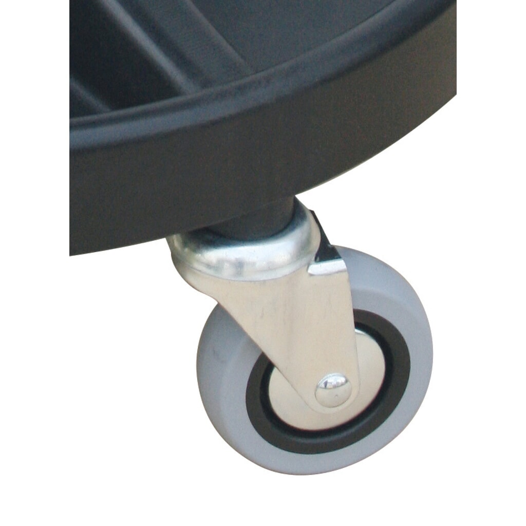N° de l'image du produit 3 : Tabouret pivotant HEMMDAL, siège en PU, hauteur d'assise 400-530 mm, plateau à outils, roulettes