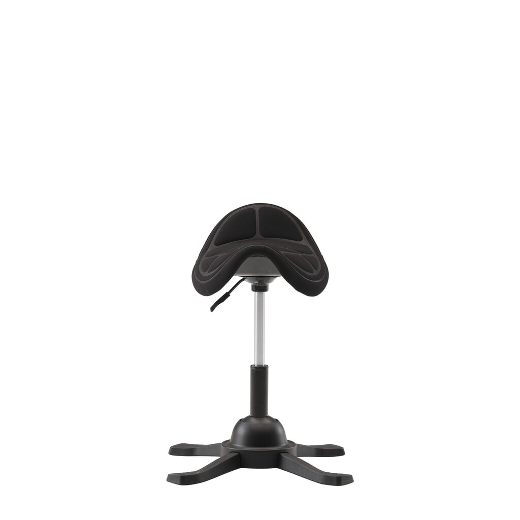 N° de l'image du produit 3 : Tabouret-selle pivotant HEMMDAL, assise rembourrée, hauteur d'assise 480-660 mm, patins