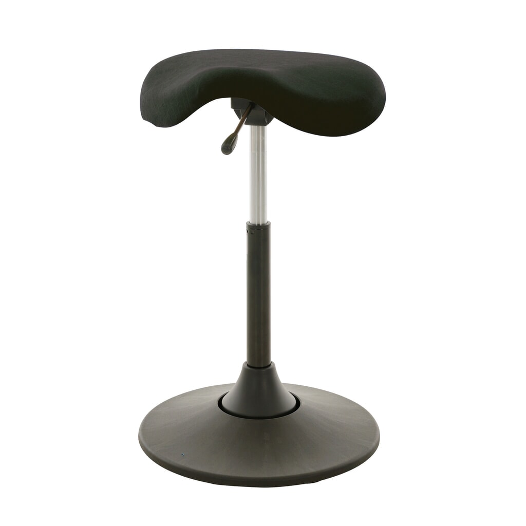 Tabouret-selle HEMMDAL, siège en simili cuir, hauteur d'assise 510-700 mm, pied à base ronde Illustration du produit: Tabouret-selle HEMMDAL, siège en simili cuir, hauteur d'assise 510-700 mm, pied à base ronde
