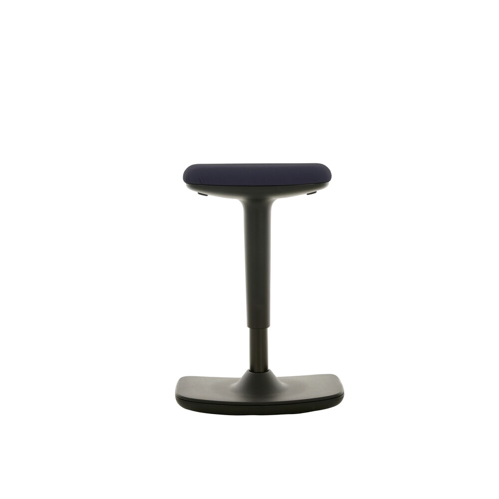 Illustration du produit: Tabouret assis-debout HEMMDAL, assise en simili cuir, hauteur d'assise 560-690 mm, bascule convexe au sol