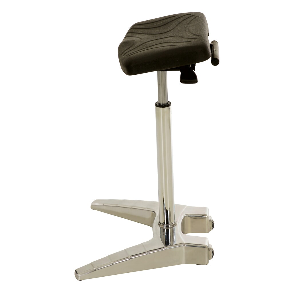 N° de l'image du produit 3 : Tabouret assis-debout XXL HEMMDAL, siège PU extra-large + poignée, hauteur d'assise 700-880 mm