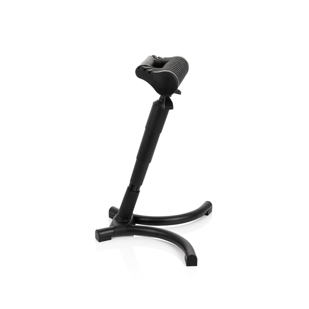 Assis debout / siège de travail hjh OFFICE TOP WORK 33 mousse PU, structure métallique, noir N° de l'image du produit 8 : Assis debout / siège de travail hjh OFFICE TOP WORK 33 mousse PU, structure métallique, noir