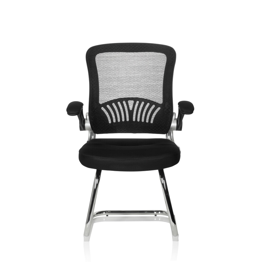 Chaise-visiteur / chaise de réunion hjh OFFICE FLYER PRO V maille, noir Illustration du produit: Chaise-visiteur / chaise de réunion hjh OFFICE FLYER PRO V maille, noir