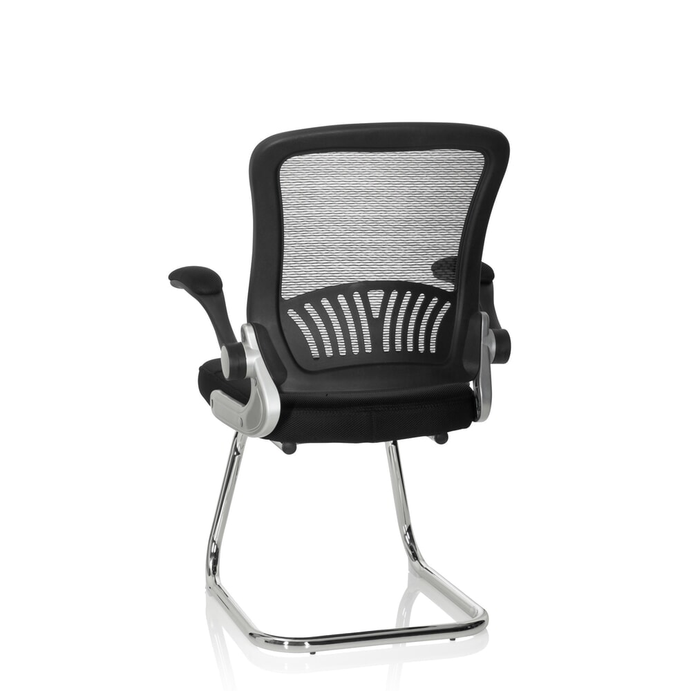 N° de l'image du produit 9 : Chaise-visiteur / chaise de réunion hjh OFFICE FLYER PRO V maille, noir