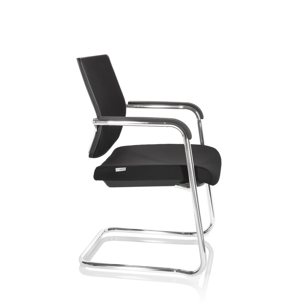 N° de l'image du produit 7 : Chaise-visiteur / chaise de réunion hjh OFFICE LEVIA V, noir
