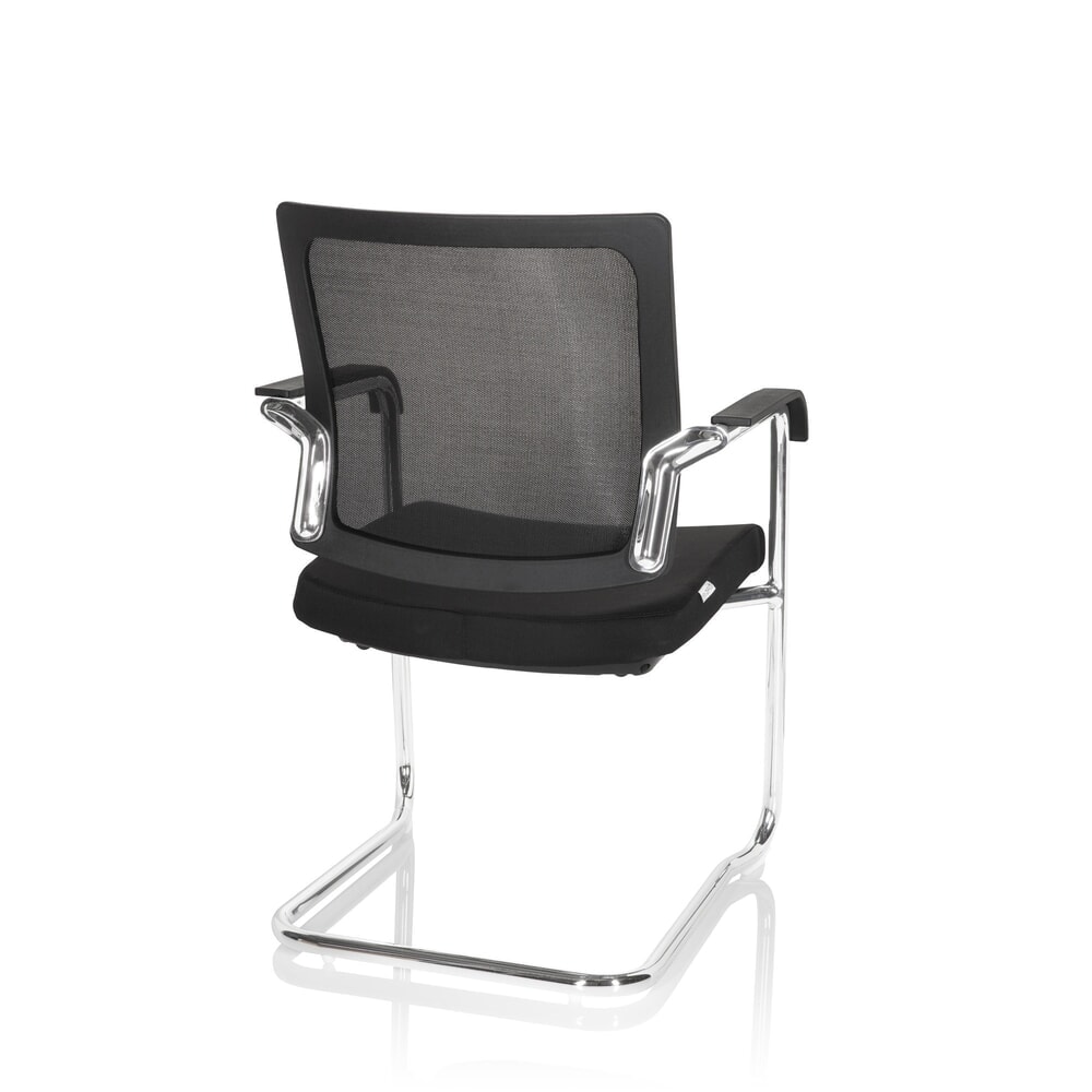 N° de l'image du produit 9 : Chaise-visiteur / chaise de réunion hjh OFFICE LEVIA V, noir