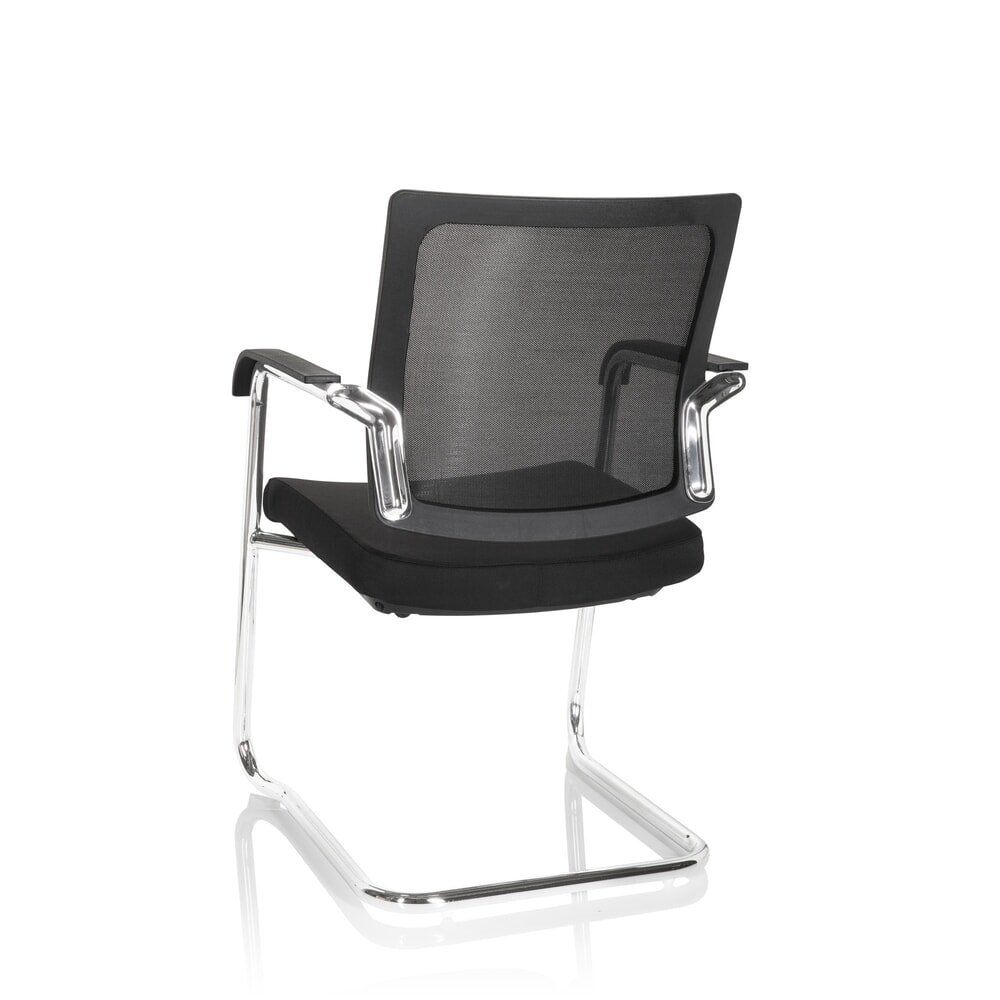 N° de l'image du produit 10 : Chaise-visiteur / chaise de réunion hjh OFFICE LEVIA V, noir