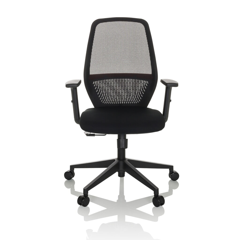 Chaise de bureau / chaise pivotante hjh OFFICE CARLOW I maille / tissu, noir Illustration du produit: Chaise de bureau / chaise pivotante hjh OFFICE CARLOW I maille / tissu, noir