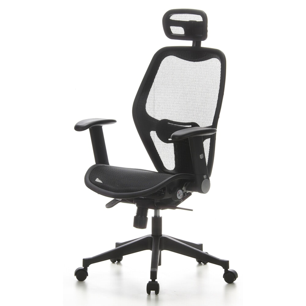 N° de l'image du produit 11 : Siège de bureau / fauteuil de direction hjh OFFICE AIR PORT maille, noir