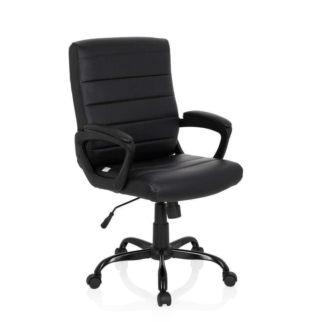 Siège de bureau / fauteuil de direction hjh OFFICE ERGOSMOOTH BIG PU similicuir, noir N° de l'image du produit 2 : Siège de bureau / fauteuil de direction hjh OFFICE ERGOSMOOTH BIG PU similicuir, noir