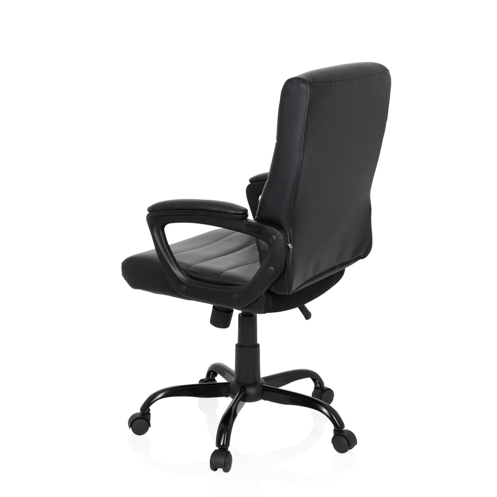 N° de l'image du produit 7 : Siège de bureau / fauteuil de direction hjh OFFICE ERGOSMOOTH BIG PU similicuir, noir