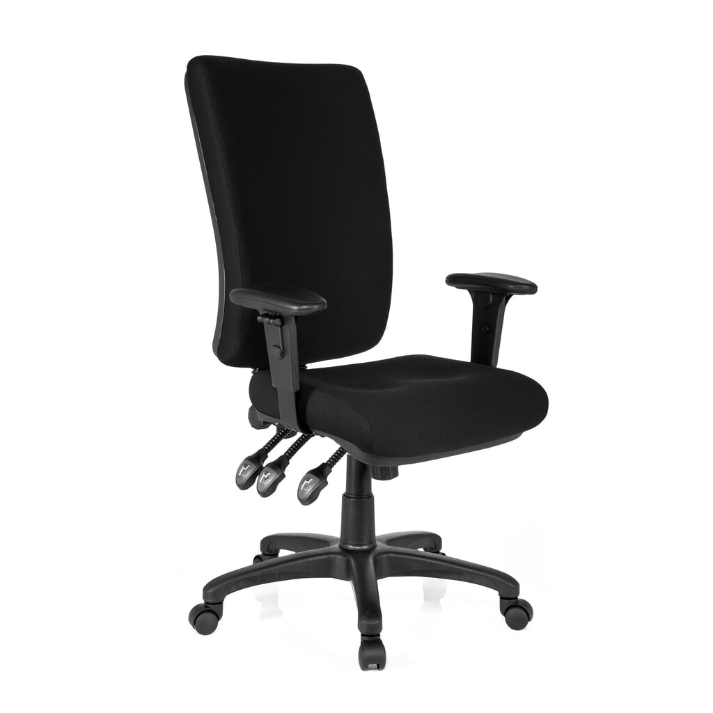 Siège de bureau / fauteuil de direction hjh OFFICE ZENIT HIGH tissu, noir N° de l'image du produit 2 : Siège de bureau / fauteuil de direction hjh OFFICE ZENIT HIGH tissu, noir