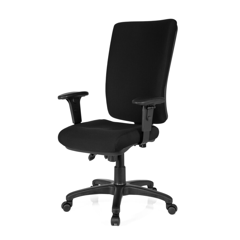 N° de l'image du produit 9 : Siège de bureau / fauteuil de direction hjh OFFICE ZENIT HIGH tissu, noir