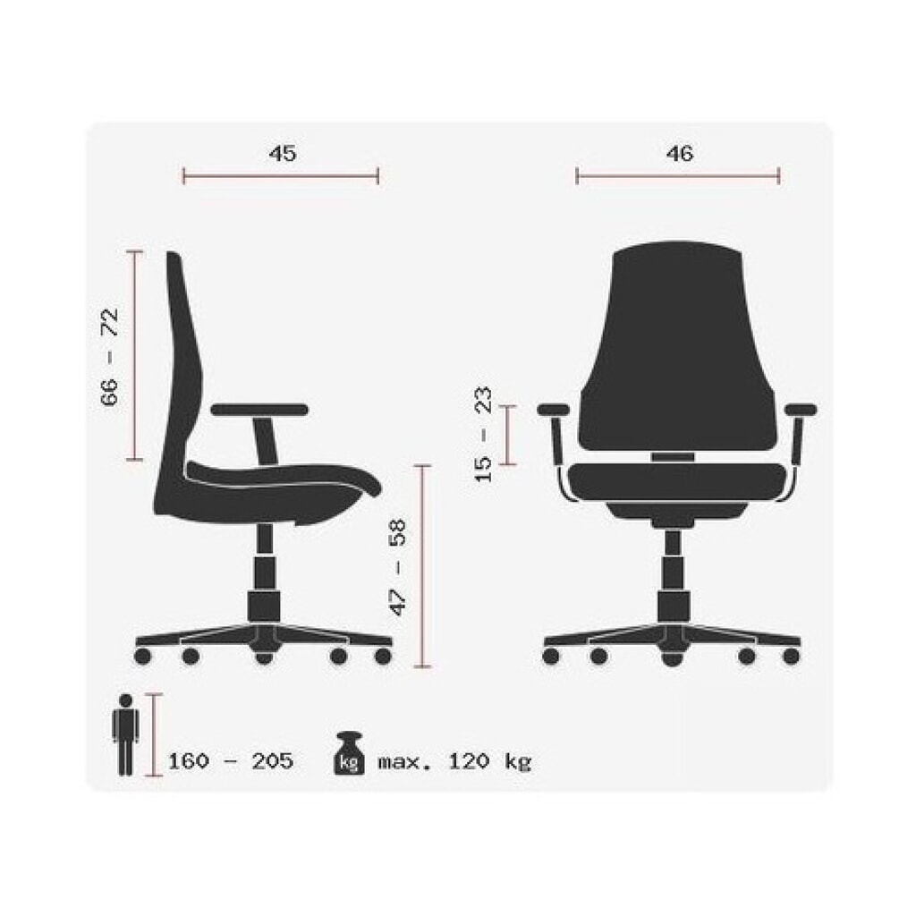 N° de l'image du produit 10 : Siège de bureau / fauteuil de direction hjh OFFICE ZENIT HIGH tissu, noir