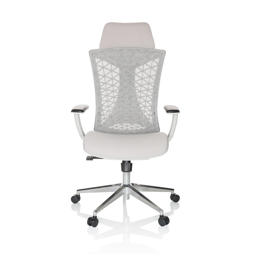 Illustration du produit: Siège de bureau / siège pivotant hjh OFFICE FALEO W maille/tissu, gris