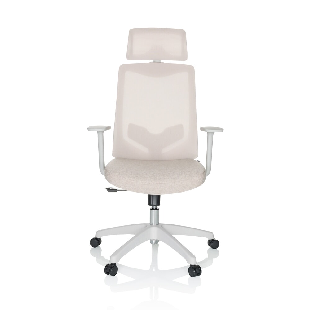 Illustration du produit: Siège de bureau / siège pivotant hjh OFFICE MIKEO W maille/tissu, beige