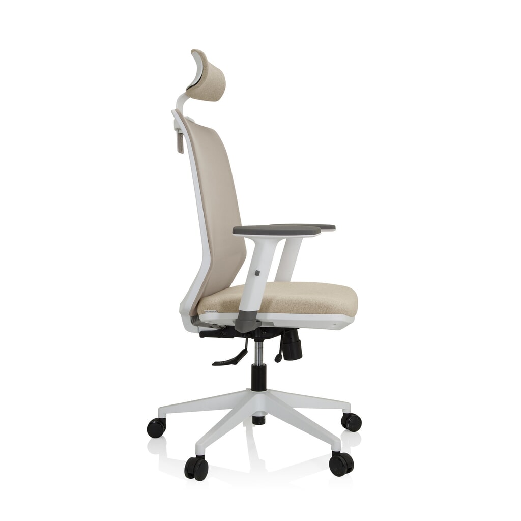 N° de l'image du produit 9 : Siège de bureau / siège pivotant hjh OFFICE PROFONDO PRO W maille/tissu, beige