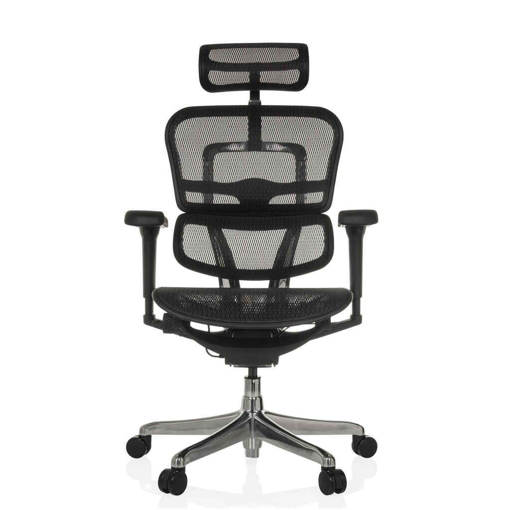 Illustration du produit: Fauteuil de direction hjh OFFICE ERGOHUMAN ULTRA GEN2, dossier en résille, capacité de charge 120 kg, coussin en tissu 460 - 580 mm, noir