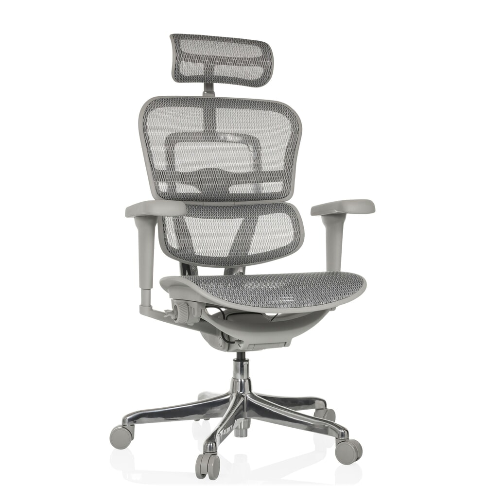 N° de l'image du produit 6 : Fauteuil de direction hjh OFFICE ERGOHUMAN ULTRA G GEN2, dossier en résille, capacité de charge 120 kg, coussin en tissu 460 - 580 mm, gris