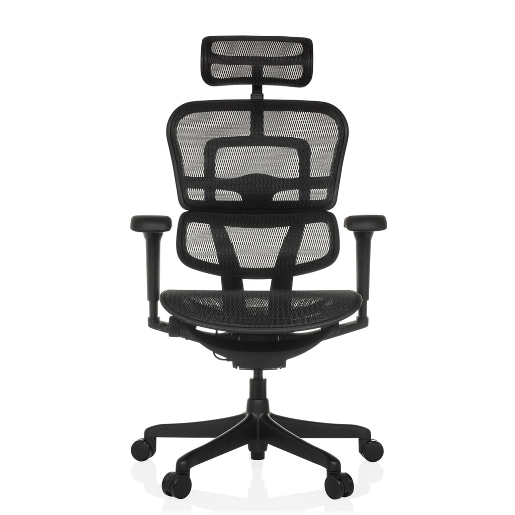 Fauteuil de direction hjh OFFICE fauteuil de direction SIGNATURE GEN2, dossier en résille, capacité de charge 120 kg, coussin en tissu 490 - 590 mm, noir Illustration du produit: Fauteuil de direction hjh OFFICE fauteuil de direction SIGNATURE GEN2, dossier en résille, capacité de charge 120 kg, coussin en tissu 490 - 590 mm, noir